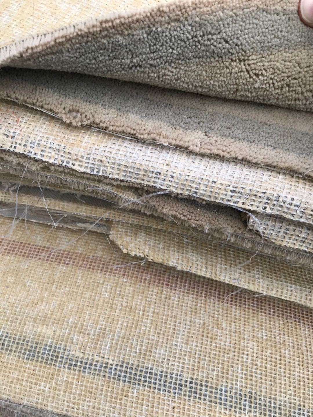 福建厦门二手地毯 地面保护材料 工地保护地毯 防护用旧厚地毯