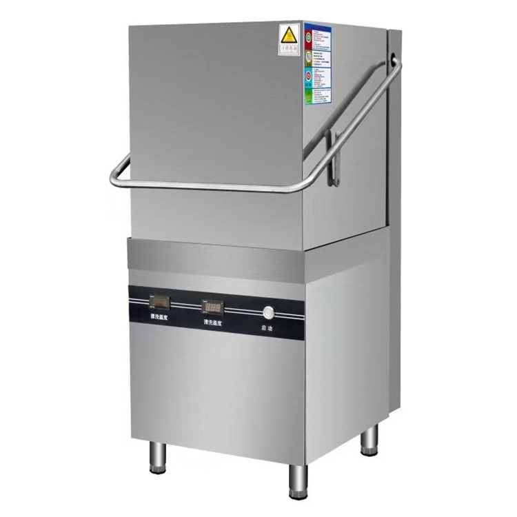 TS-J50不锈钢揭盖式洗碗机（单泵）商用大型大容量食堂冲碗机