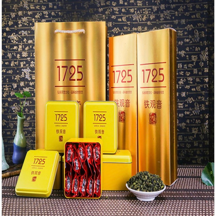 1725高山铁观音乌龙茶 安溪铁观音 青茶清香型袋装礼盒装