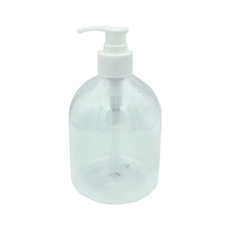 厂家500ml塑料瓶按压消毒洗手液瓶透明pet包装瓶旅行香波瓶凝胶瓶