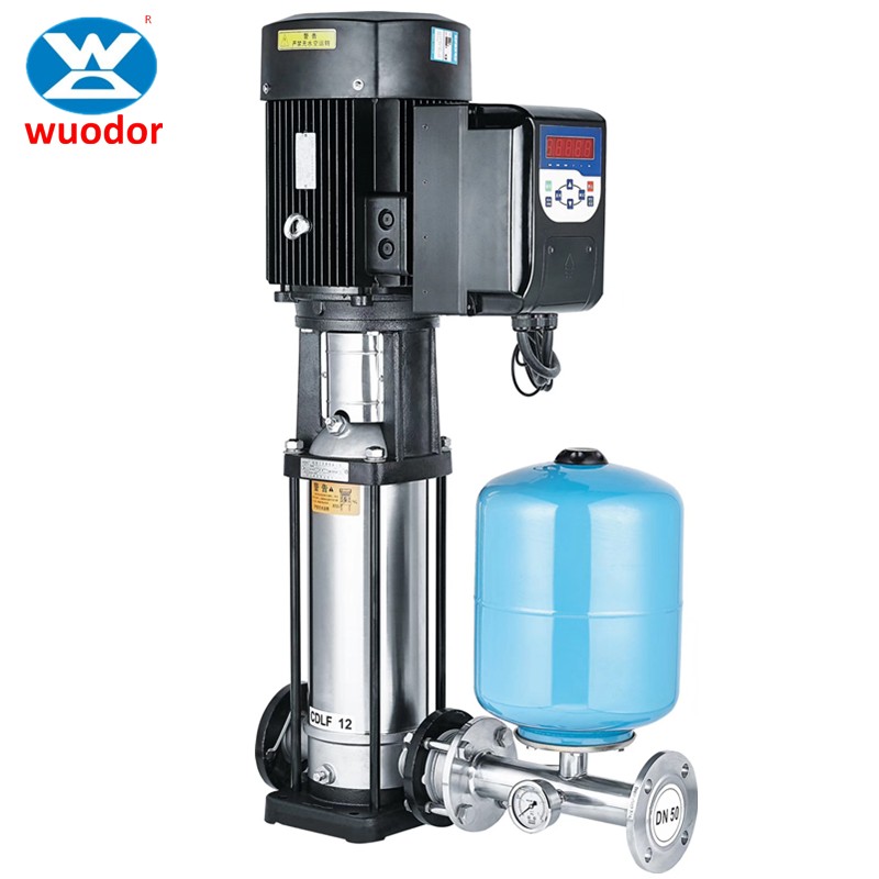 惠沃德wuodor扬程81米多级泵 功率15kw多级管道泵 智能变频远程控制自动恒压供水
