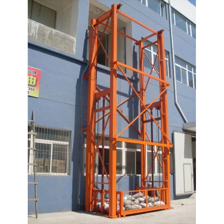 固定式液压升降平台 导轨式液压升降台 液压电梯定制安装 导轨式升降机