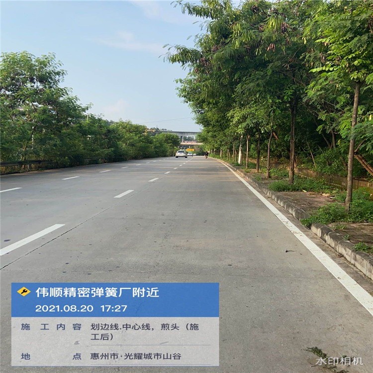 承接惠州热熔划线工程 道路热熔划线专业施工团队