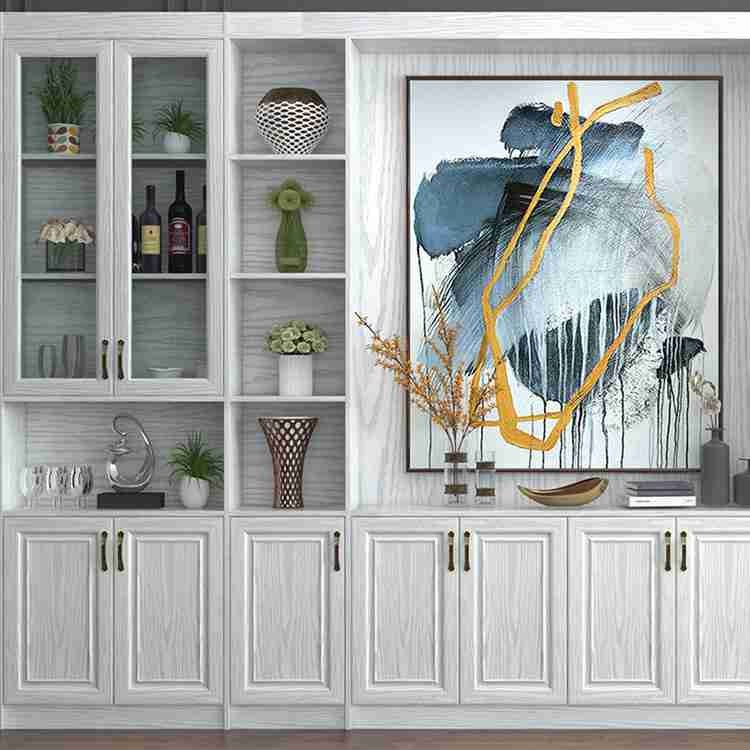 新中式全铝酒柜 铝型材多层展柜 设计安装定制全铝酒柜