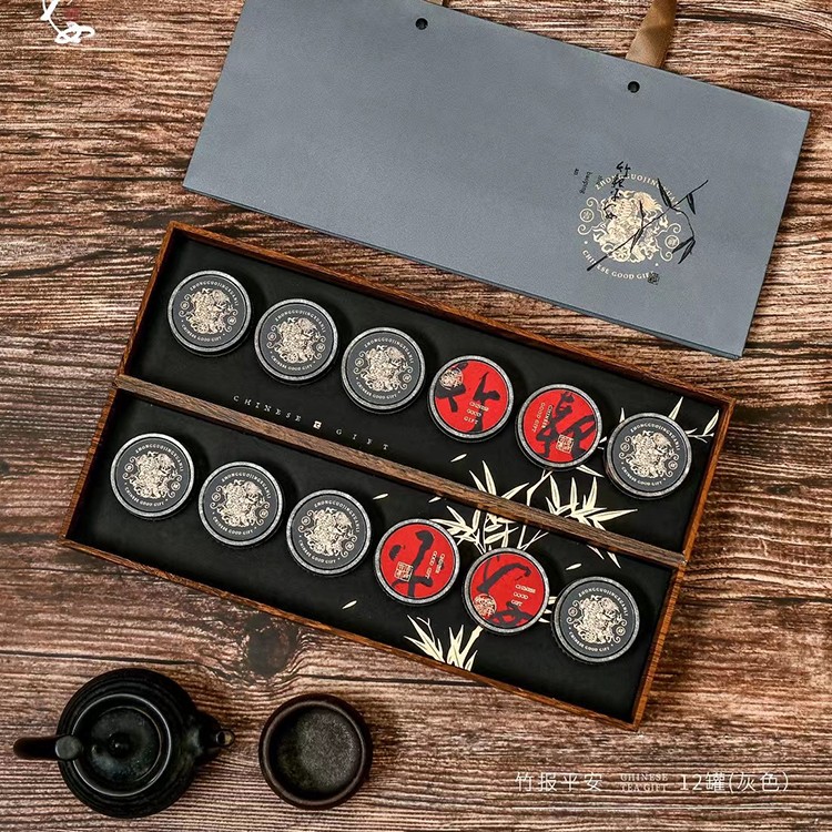 永胜 小罐茶包装盒 精致茶叶通装礼盒  红色 黑色 运输包装
