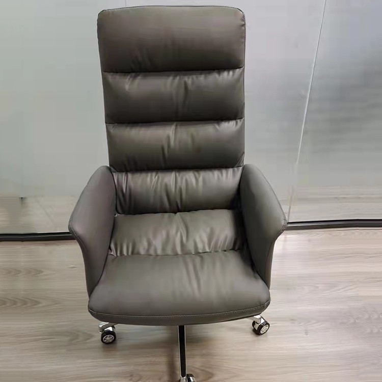 现代老板椅西皮电脑椅 家用办公椅子可躺大班椅 升降转椅 西皮椅子