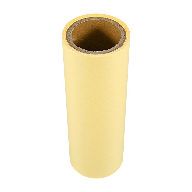 黄色单面离型纸单双硅隔离保护膜底膜PU热熔胶离型纸