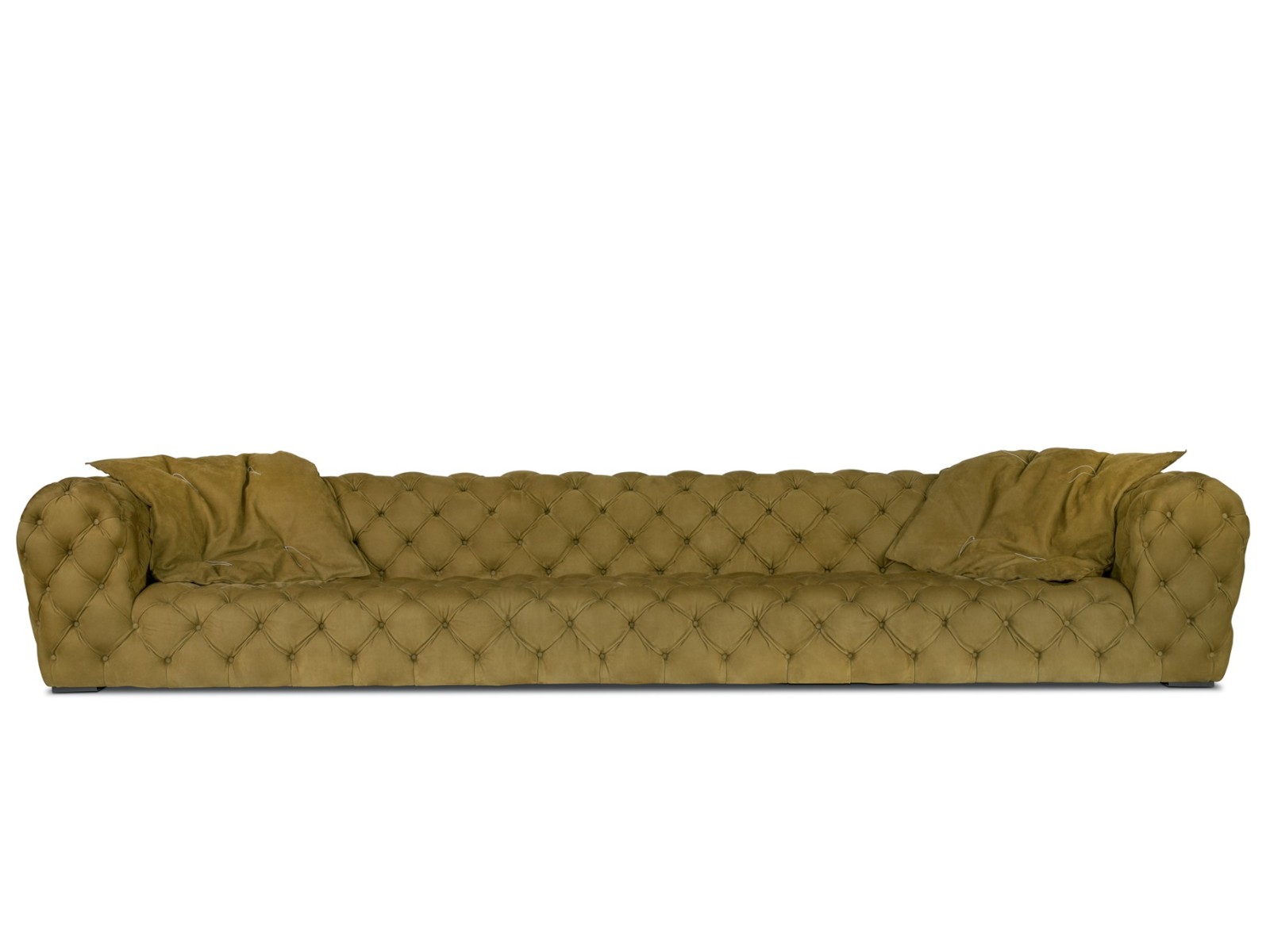BAXTER意式极简弧形轻奢大户型组合客厅磨砂布艺沙发超深坐宽组合