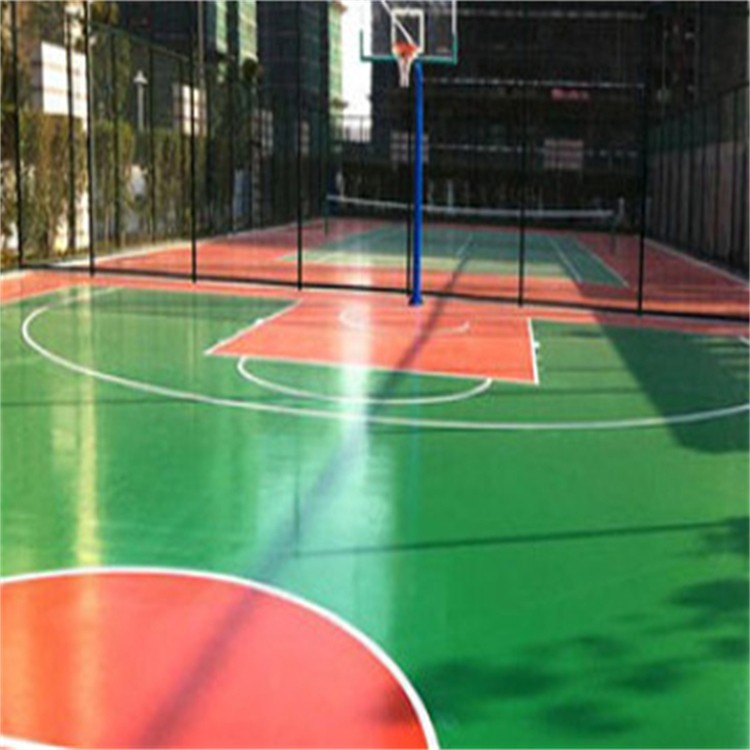 体育公园弹性pu篮球场 学校运动场地面施工