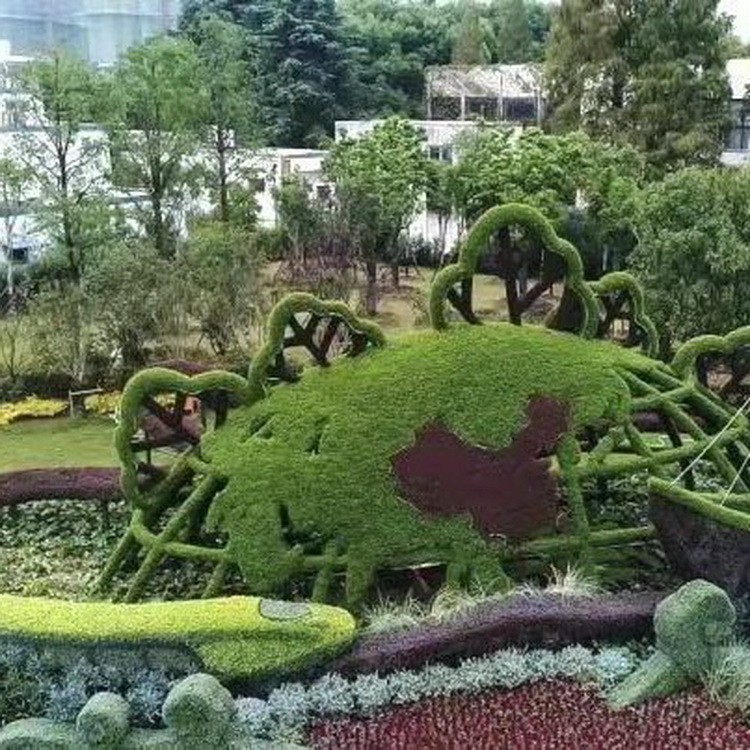 仿真绿雕 园林摆件景观绿植 草坪植物雕塑