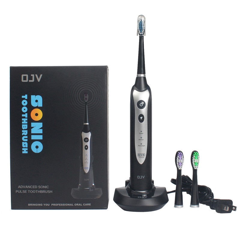 OJV-0128电动成人牙刷 清洁轻柔美白模式可调整 小刷头磨圆刷毛保护牙龈
