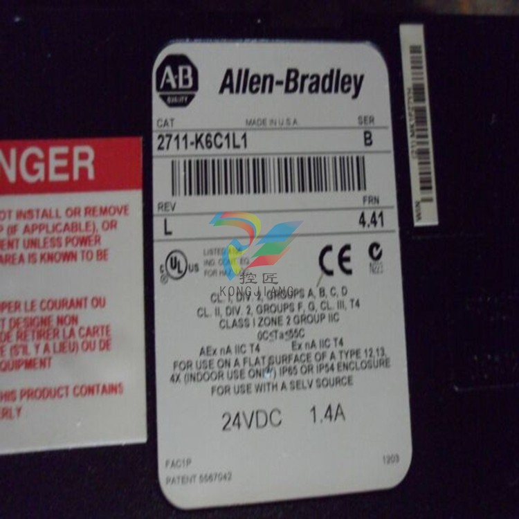 2711-K6C15  2711-K6C10 panel view 600彩色终端5.7英寸 Allen-BradleyC触摸屏