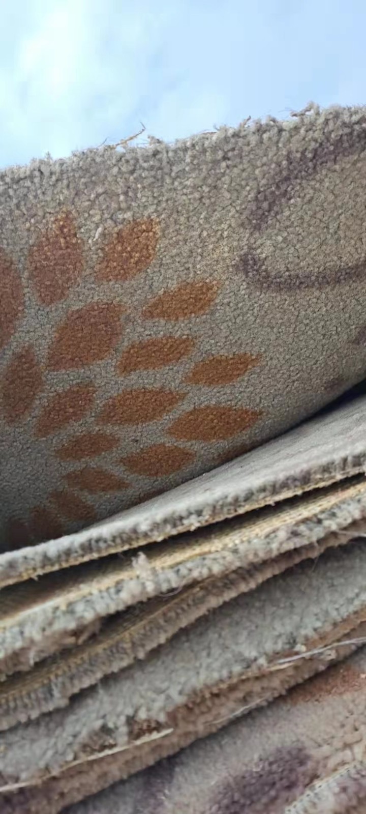浙江杭州工地保湿用地毡 厚地毯二手地毯工程地面防护用废旧地毯