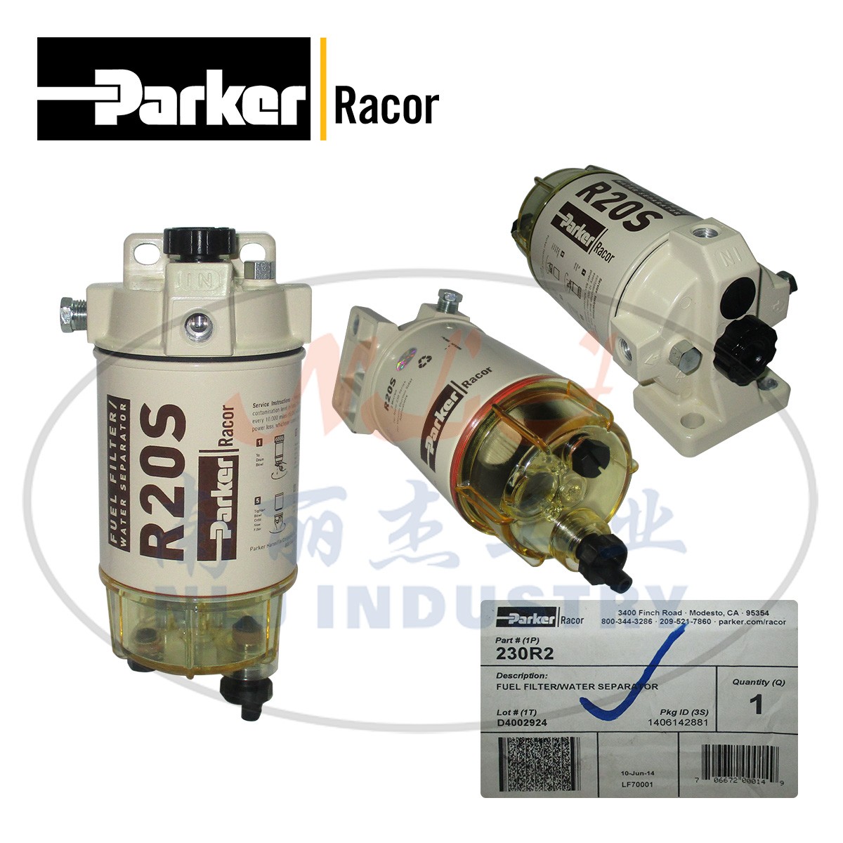230R2过滤器Parker派克Racor水分离器